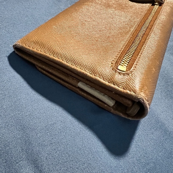 Prada Saffiano Leather Wallet in Brown - Picture 6 of 11